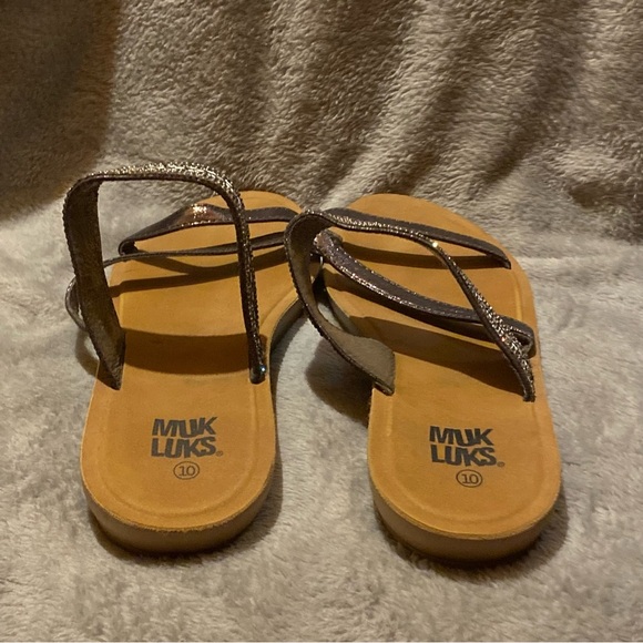 Muk Luks Shoes‎ Sandals Women’s Size 10 Slip On Open Toe - Picture 4 of 8